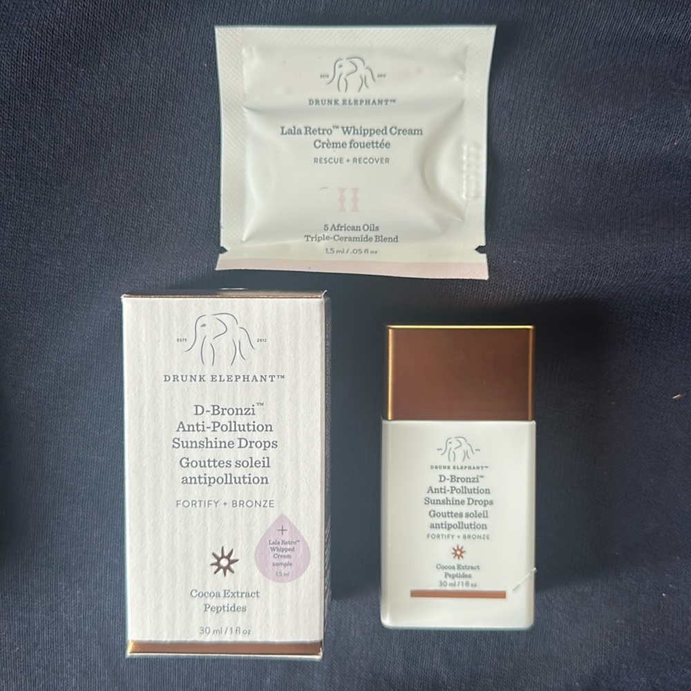 BNIB!! Drunk Elephant - D-Bronzi Anti-Pollution Sunshine Drops
